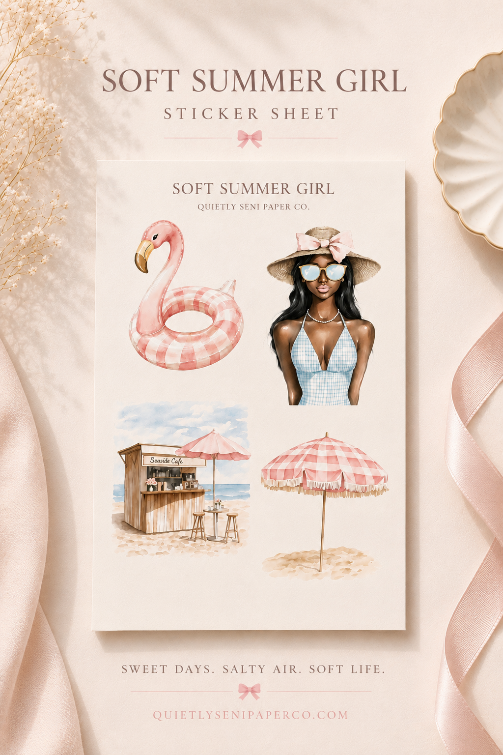 Soft Summer Girl- Sticker Sheet